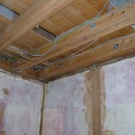 London refurbishment project - Kitchen ceiling bolts