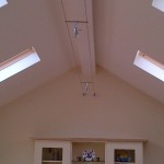 vaulted ceilings with conservation roof lights