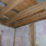 London refurbishment project - Kitchen ceiling bolts